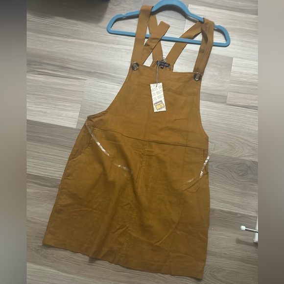 Heart Hips-(Pullover-All) CorduroyJersey Pinafore Dress w/Pocket-Large NWT - Picture 2 of 15